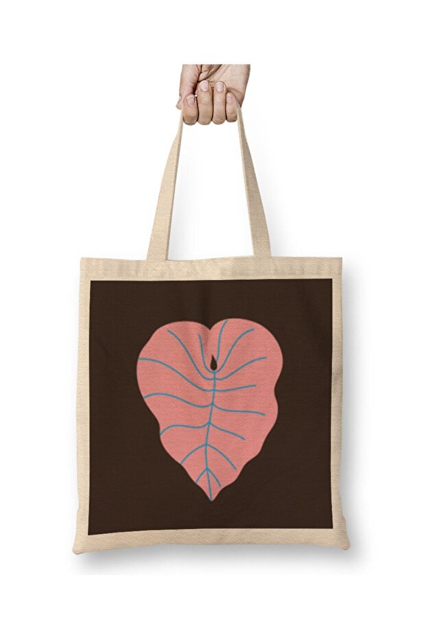 Herbs Flowers Nature Cloth Bag Long Handle