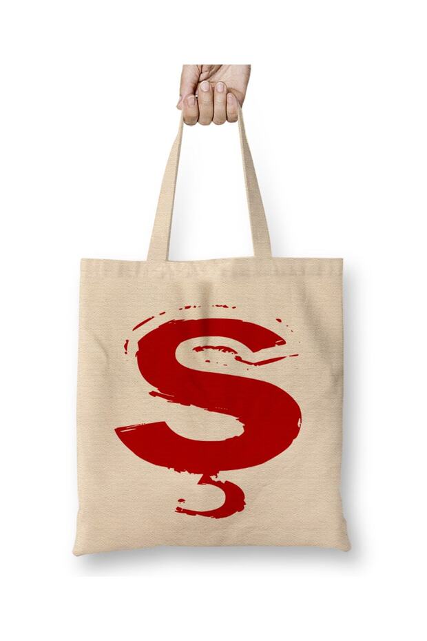Letter S Cloth Bag with Long Handle