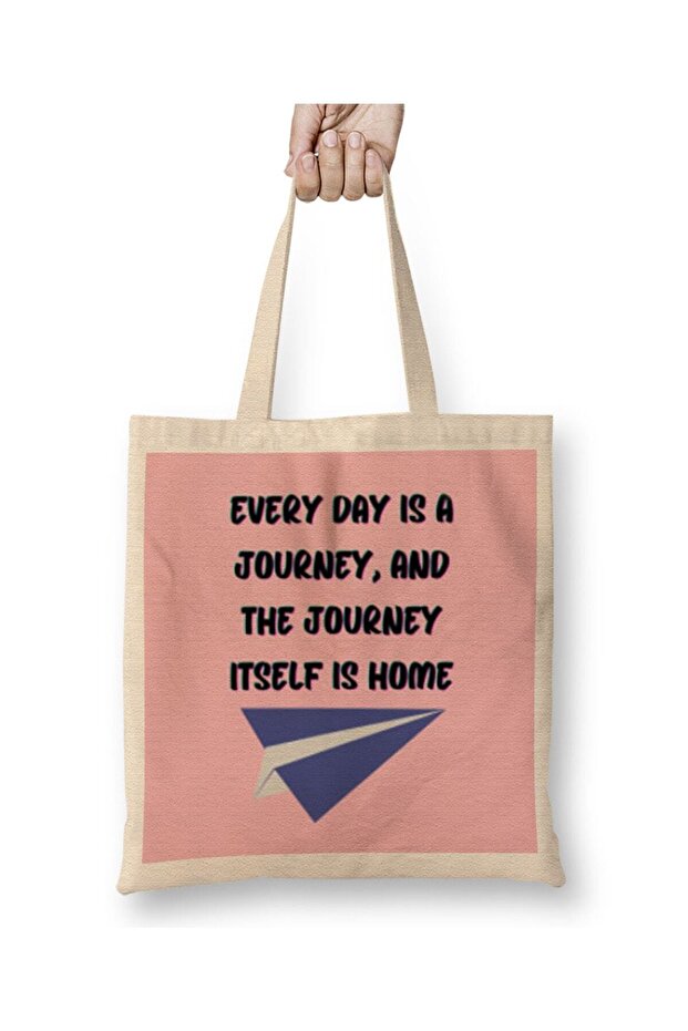 Funny Travel Gift design lover-Trippin Wanderlust Journey Adventurer Vacation Tote Bag Long Handle