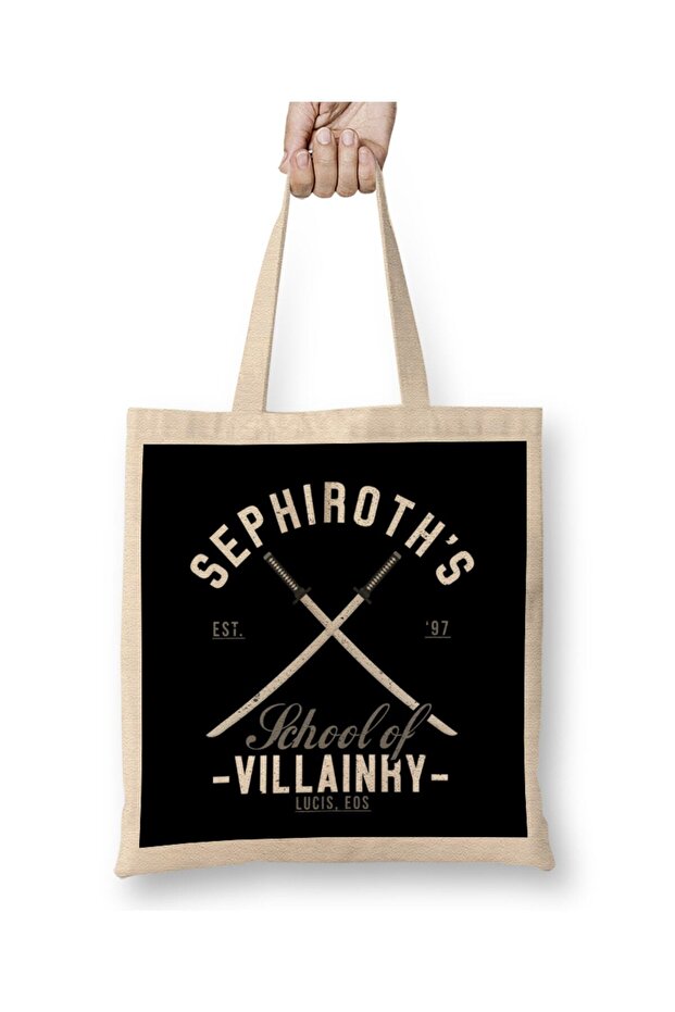 Academies Final Fantasy Sephiroths School Of Villainry Tote Bag Long Handle