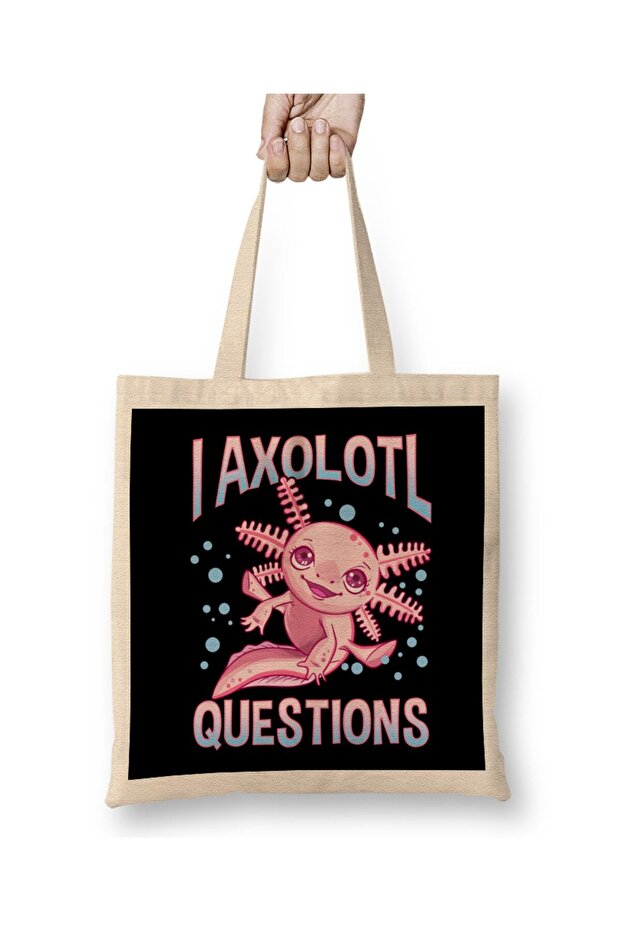 لطيف ومضحك I Axolotl أسئلة المشي على شكل سمكة من القماش بمقبض طويل