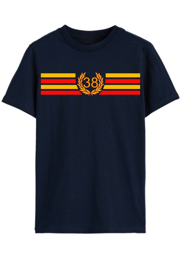Kayseri 38 Legacy – Children's T-Shirt with Garland Detail and Stripe Print