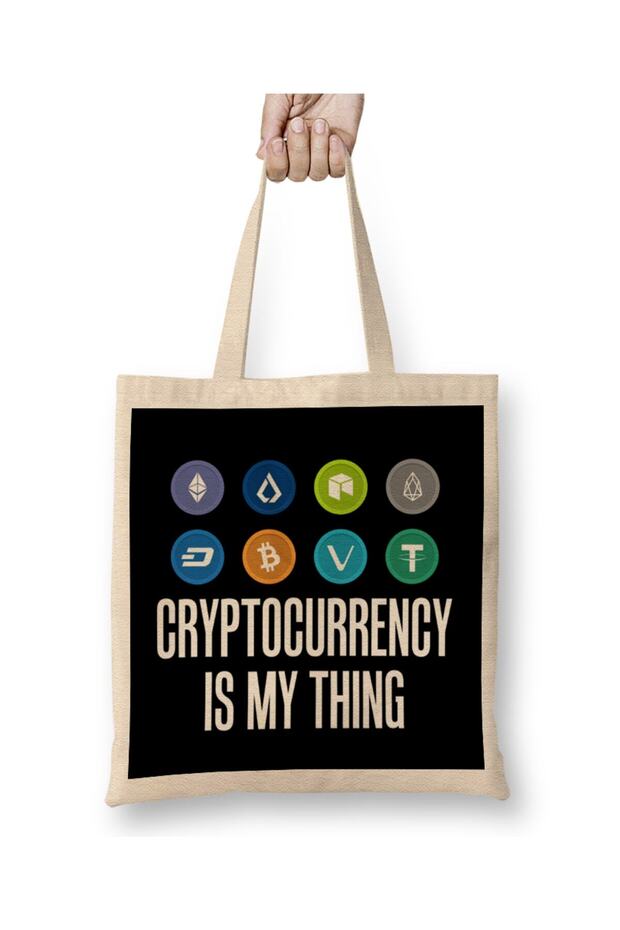 العملة المشفرة هي الشيء المفضل لدي Bitcoin BTC HODL حقيبة حمل ذات مقبض طويل