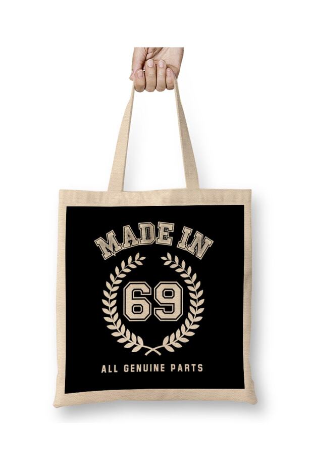 1969 Made In 69 All Genuine Parts Tote Bag Long Handle
