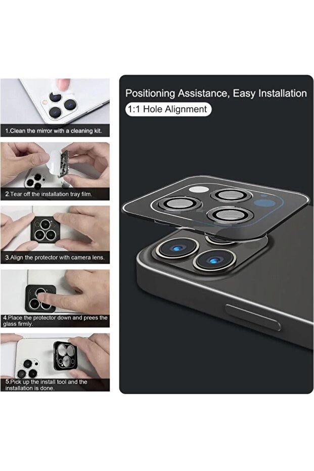iPhone 14 Pro Compatible Camera Protector Sapphire Glass - 2