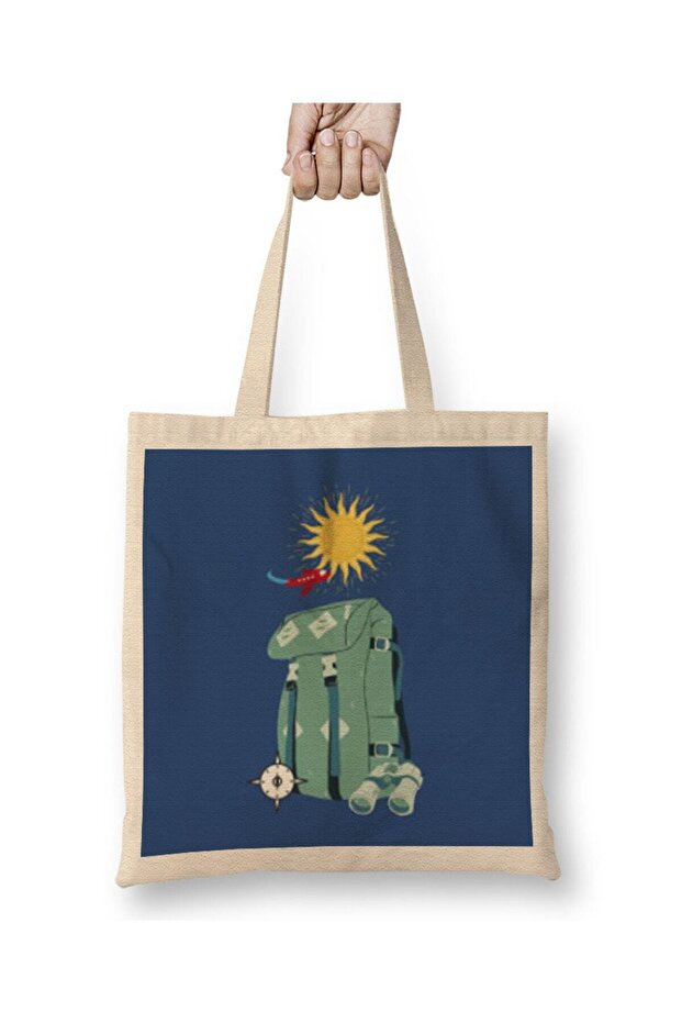 Funny Travel Gift Design Lover- Trippin Wanderlust Journey Adventurer Vacation Tote Bag Long Handle
