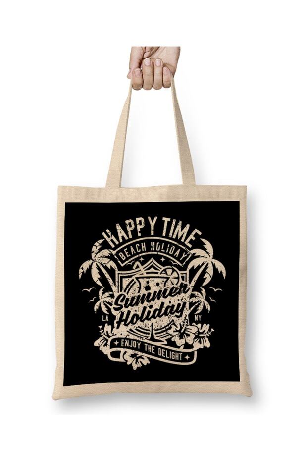 حقيبة يد Happy Time Summer Beach Holiday بمقبض طويل