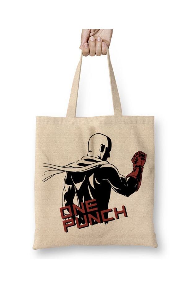 حقيبة قماش One Punch Man بمقبض طويل