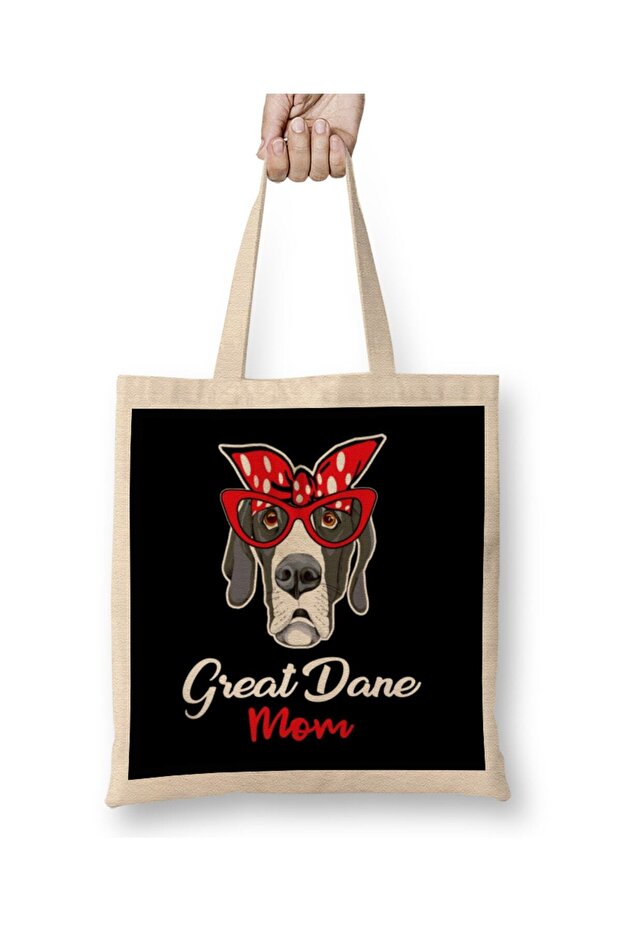 Great Dane Mom 04 Cloth Bag Long Handle