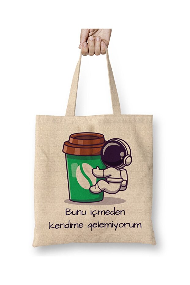 I Can't Come to Myself Without Drinking This Cloth Bag Long Handle