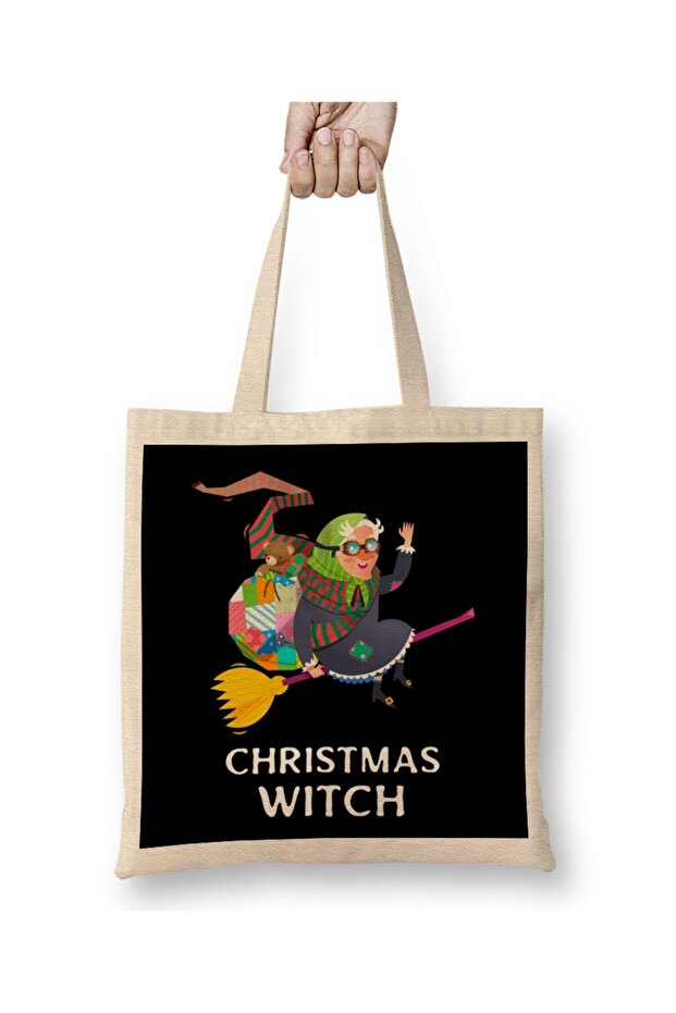 Christmas Witch Christmas Witch Tote Bag Long Handle