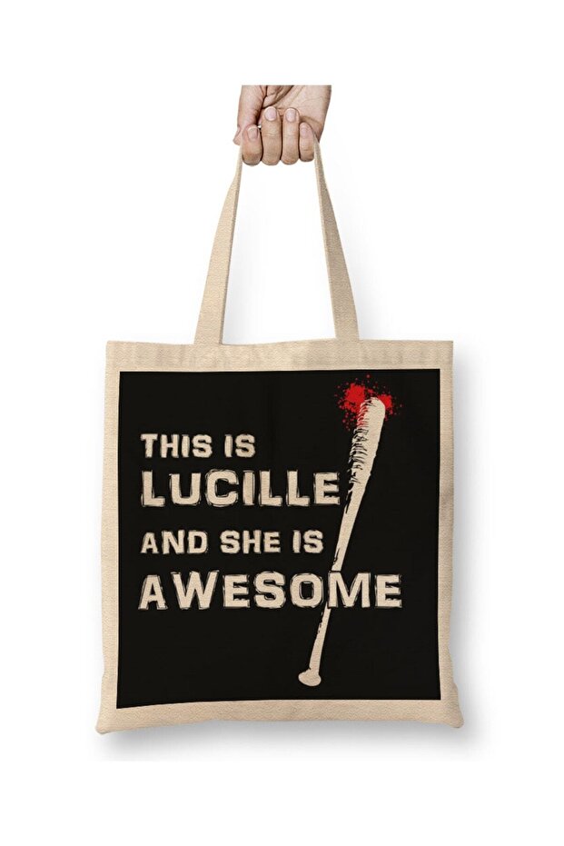 حقيبة حمل بمقبض طويل من This Is Lucille And She Is Awesome Walking Dead