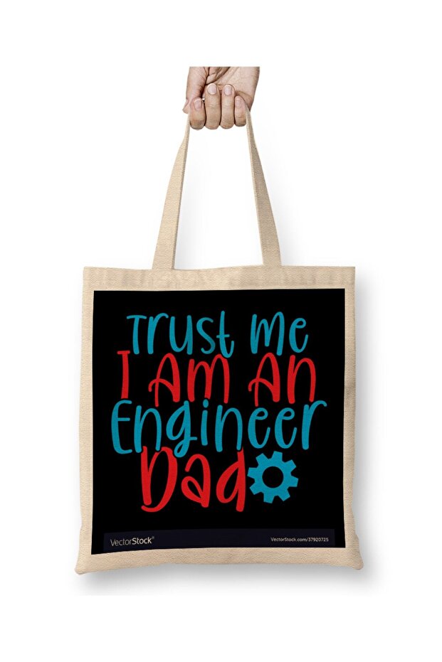 Trust Me I Am An Engineer 04 Cloth Bag Long Handle