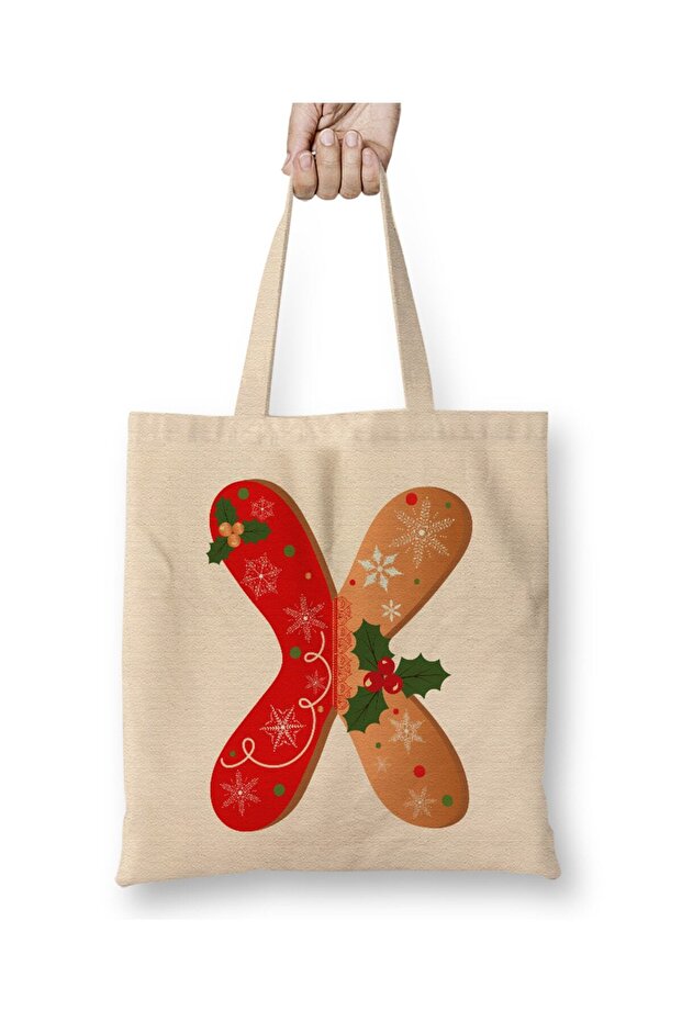 Letter X Cloth Bag with Long Handle