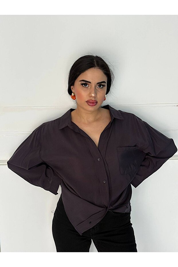 Women's Shirt Loose Oversize Tencel Fabric