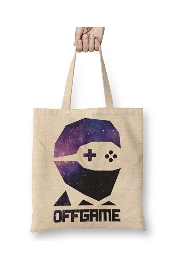 حقيبة حمل تحمل شعار Universo Offgame بمقبض طويل