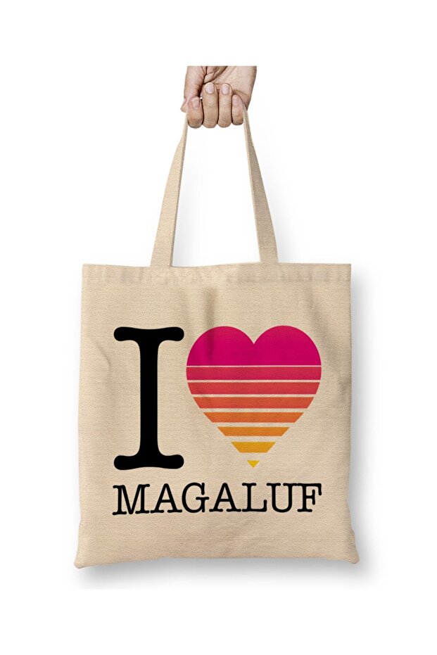 حقيبة قماش I Heart Magaluf Sunset ذات مقبض طويل