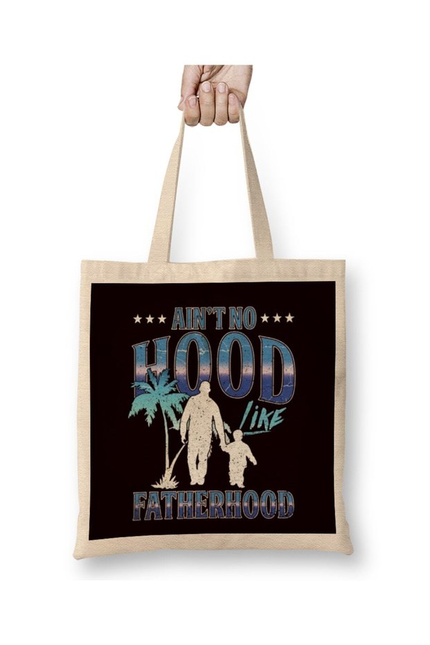 Fatherhood Children Father Dad Daddy Stepdad Husband Family Tote Bag Long Handle
