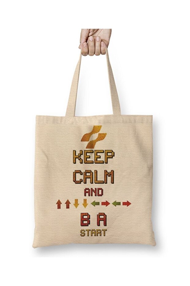 حقيبة قماش كونامي من Keep Calm بمقبض طويل