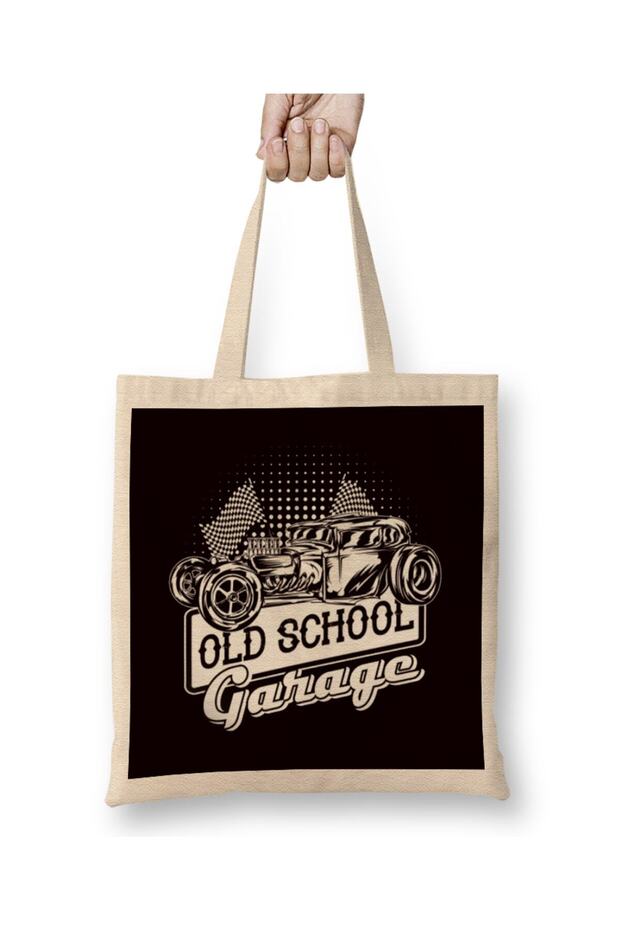 Classic Old Cars Hot Rod Automobile Muscle Car Speed Vehicle Tote Bag Long Handle