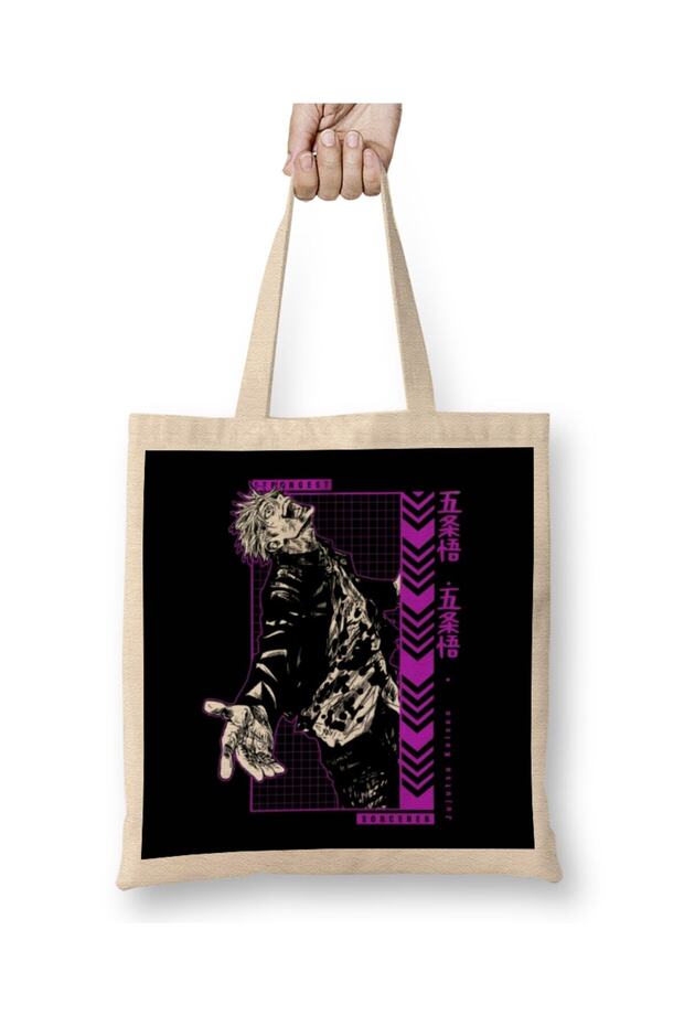 Gojo Satoru Jujutsu Kaisen Sorcerer Vi Vers Tote Bag Long Handle