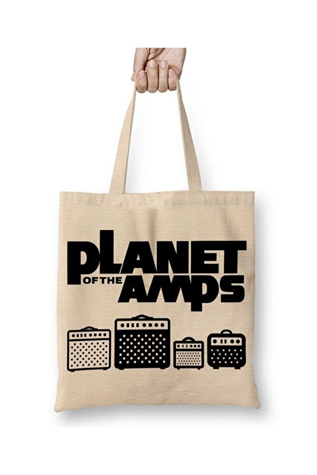 Planet Of The Amps Cloth Bag Long Handle