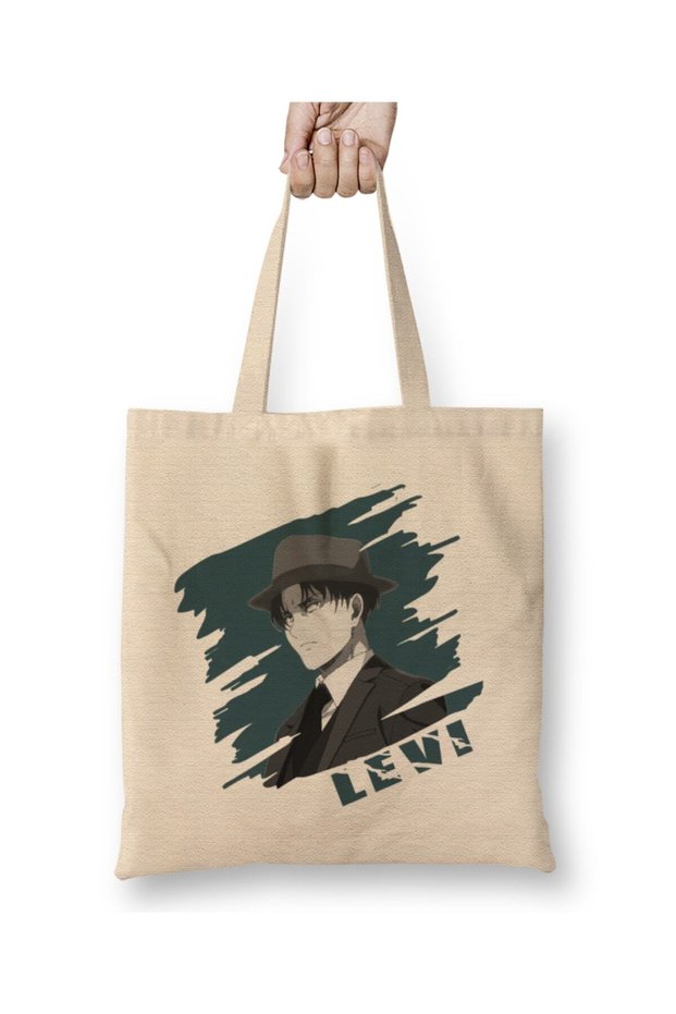 Levi Attack On Titan Levi Ackerman In Suit Kid Gang Tote Bag Long Handle