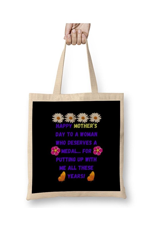 Mother's Day Sayings & Quotes For Mom 2021 Cloth Bag Long Handle