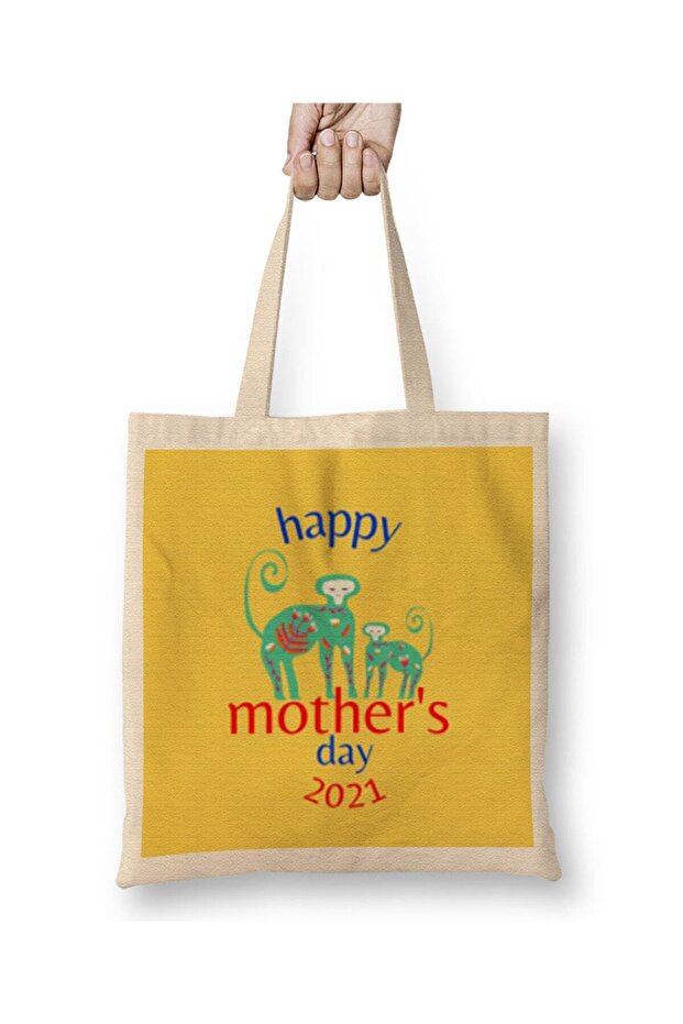 Mothers Day 2021 CUTE MOM Cloth Bag Long Handle