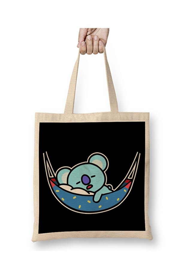Bts Bt21 Koya Cloth Bag Long Handle