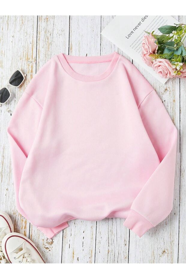 Unprinted Crew Neck Oversize Unisex Sweatshirt Eyaxx Sportwear Company