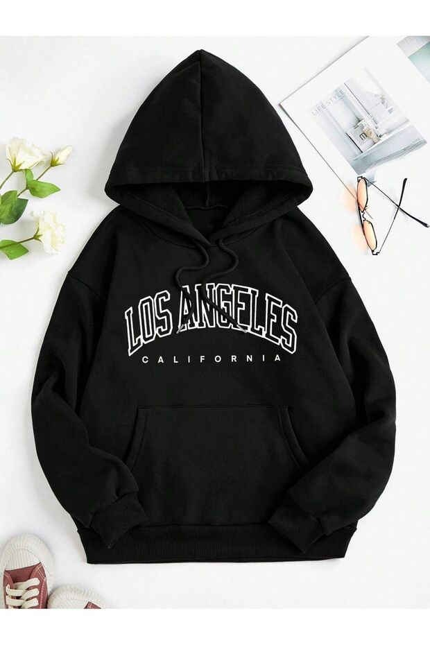 Unisex Los Angeles Hooded Sweatshirt Eyaxx Sportwear Company