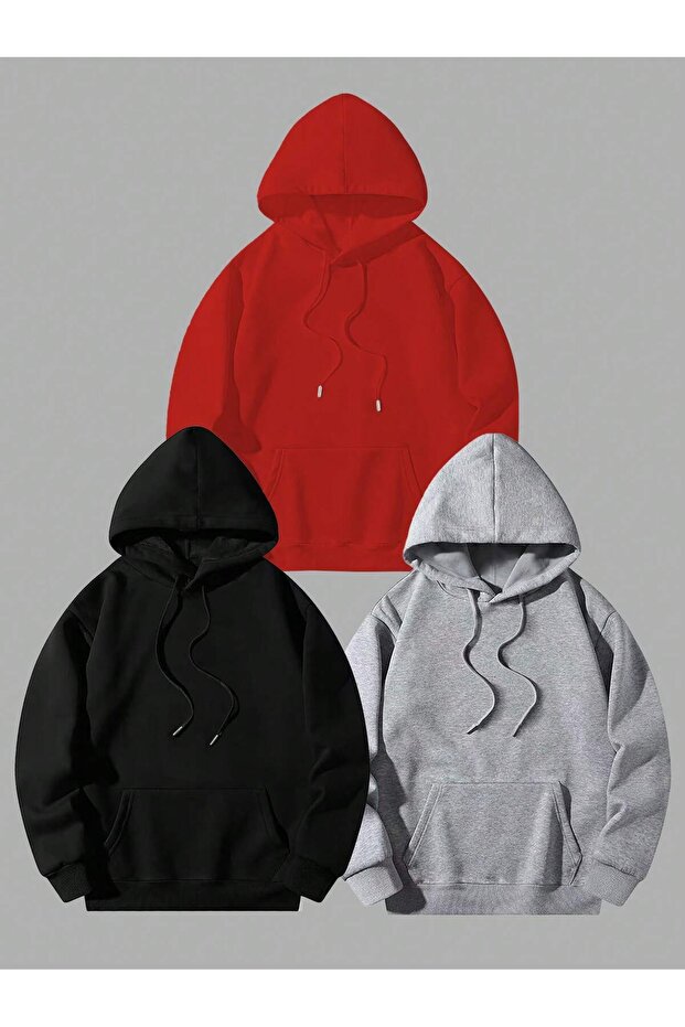 3-Pack Hooded Sweatshirt