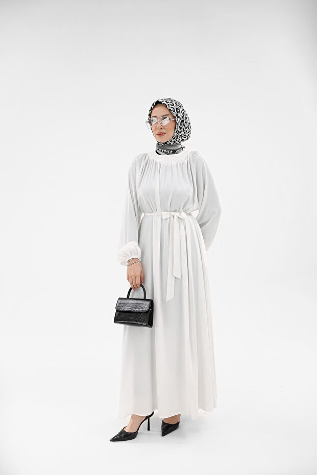 Bahar Dress & Ecru