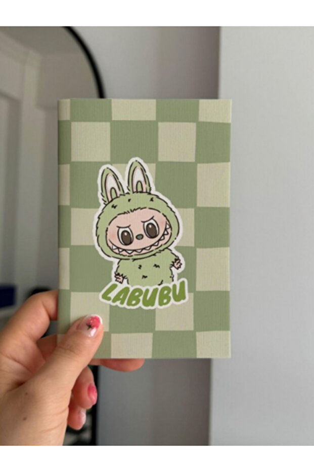 Labubu Green Mini Unlined Notebook - 1