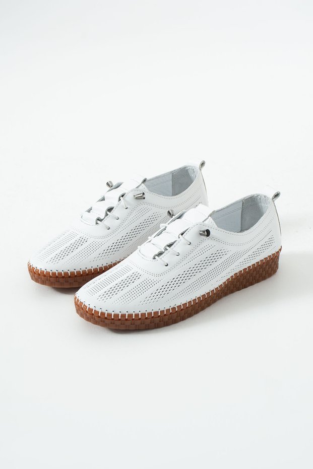 Genuine Leather Lace-Up Shoes