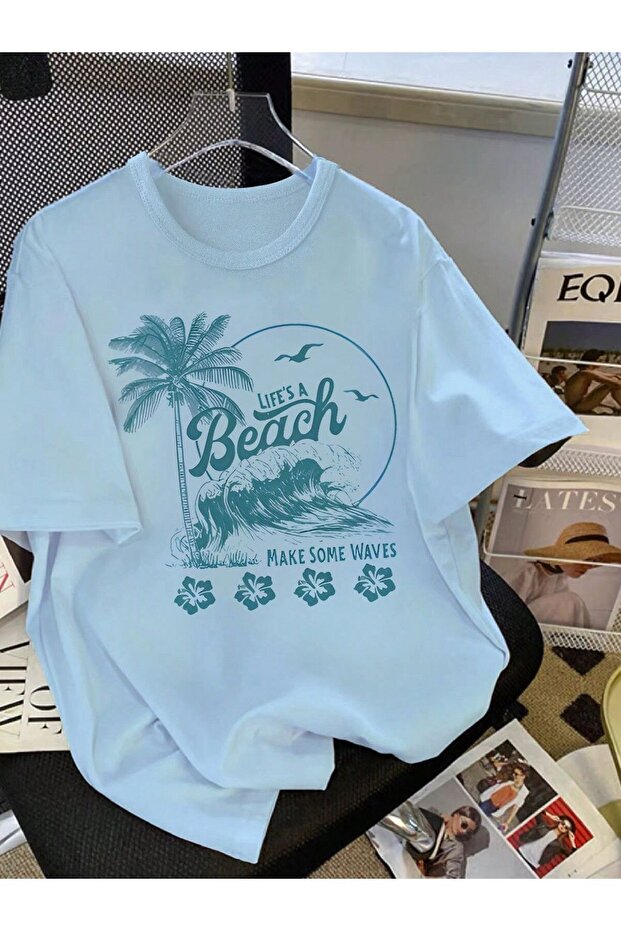 Custom printed oversize women's/men's unisex t-shirt