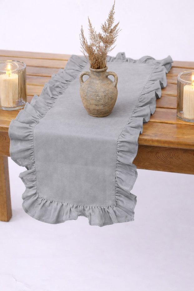 Firfirli Runner Gray Color, 4 Size Options