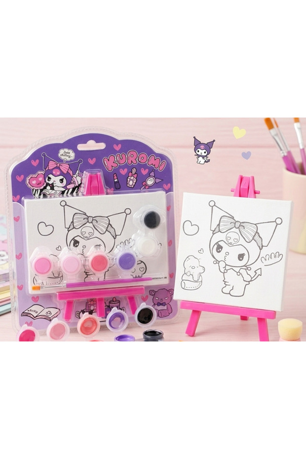 Kuromi Şövaleli Mini Tuval Boyama Seti