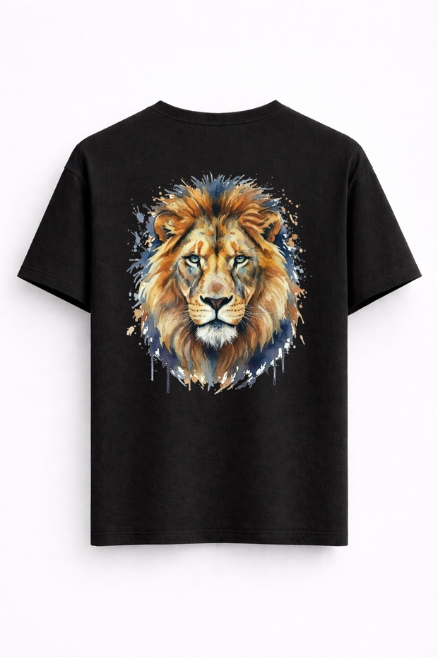 Savage King – Watercolor Lion Printed Sweatshirt / Hoodie / T-Shirt / Tank Top (Optional)