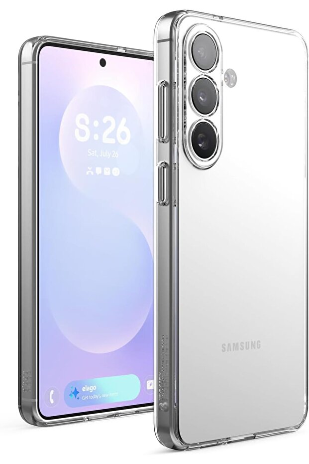 Hybrid Galaxy S26 PLUS with Shockproof TPU Bumper, Slim & Lightweight Protection -TRANSPARENT