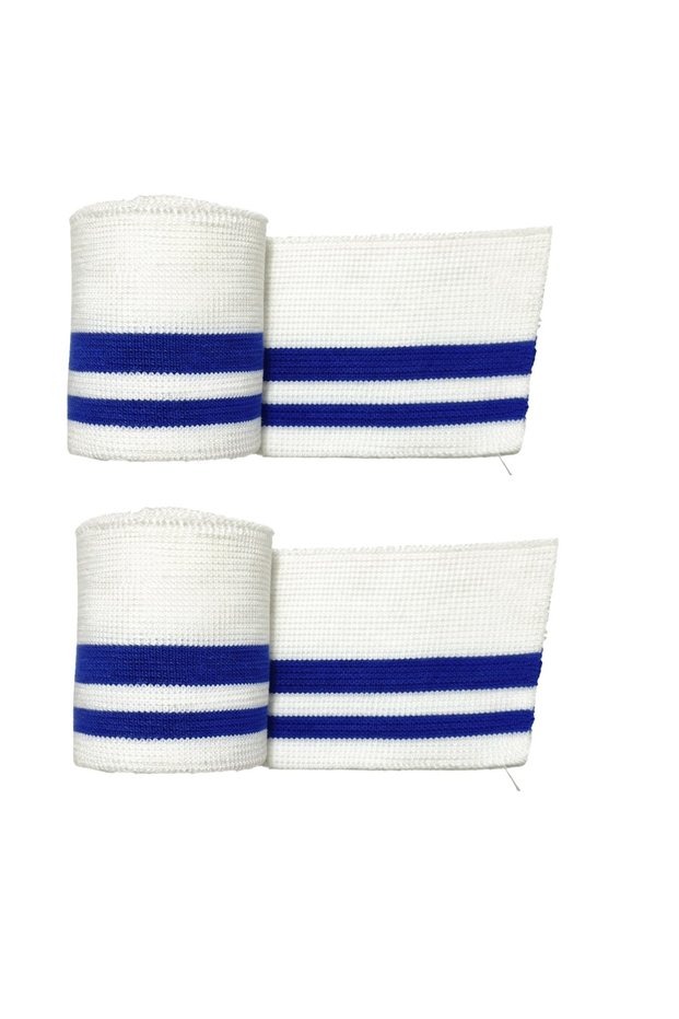 Striped Knitwear Ribbed Cuff Sleeve Cuff Skirt Cuff 2 Pieces