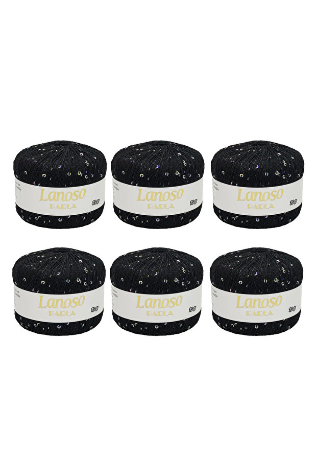 Parla 6 Pieces (6000) 25 Gr 217 Mt Sequin Yarn – 75% Glitter Yarn 25% Payette Sim – Shiny Yarn