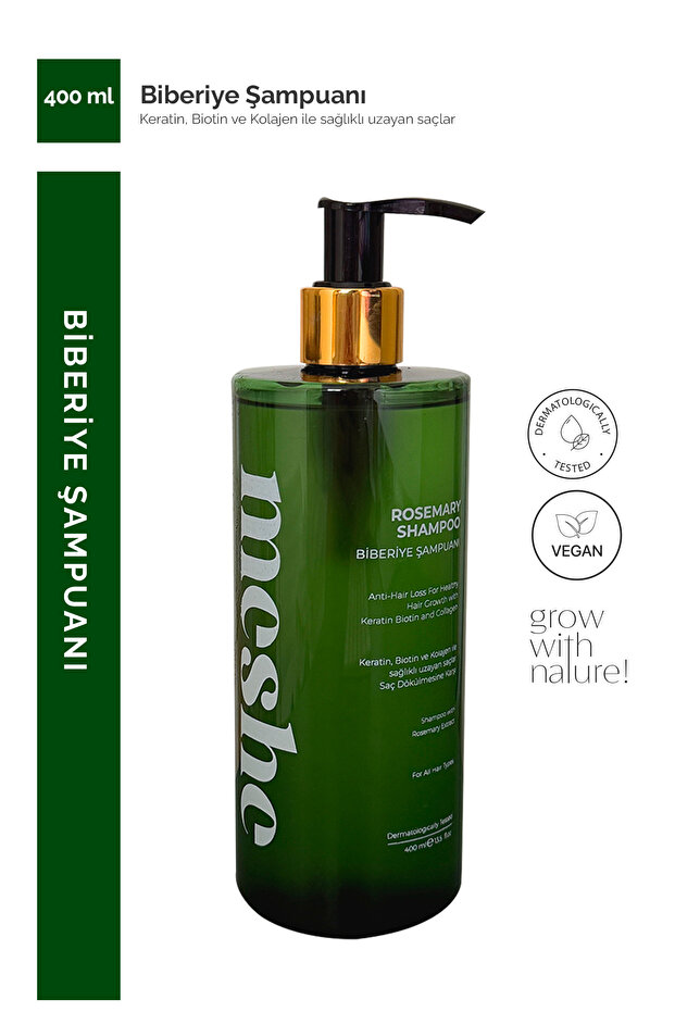 Rosemary Hair Care Shampoo | Keratin, Biotin and Collagen Essence 400 ml