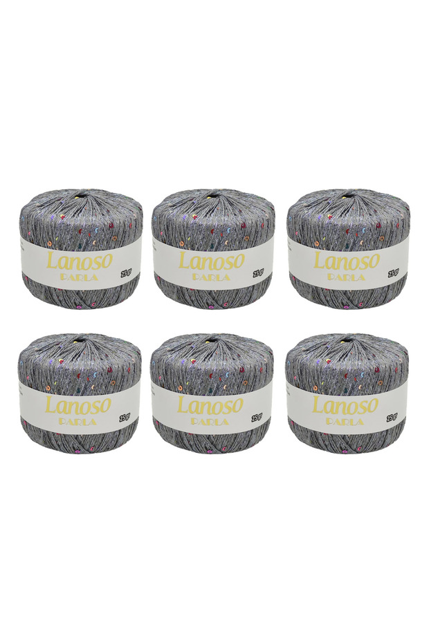 Parla 6 Pieces (5200) 25 Gr 217 Mt Sequin Yarn – 75% Glitter Yarn 25% Payette Sim – Shiny Yarn
