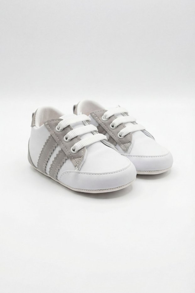 Striped Baby Shoes, Baby Booties, Newborn Home Shoes