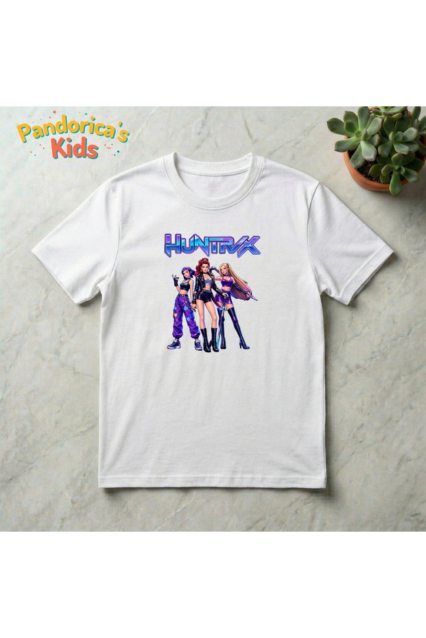 Pandorica's Kpop Demon Hunters Design Cotton Unisex Kids T-Shirt