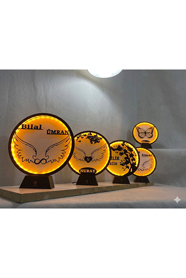 kişiye özel led masa lambası
