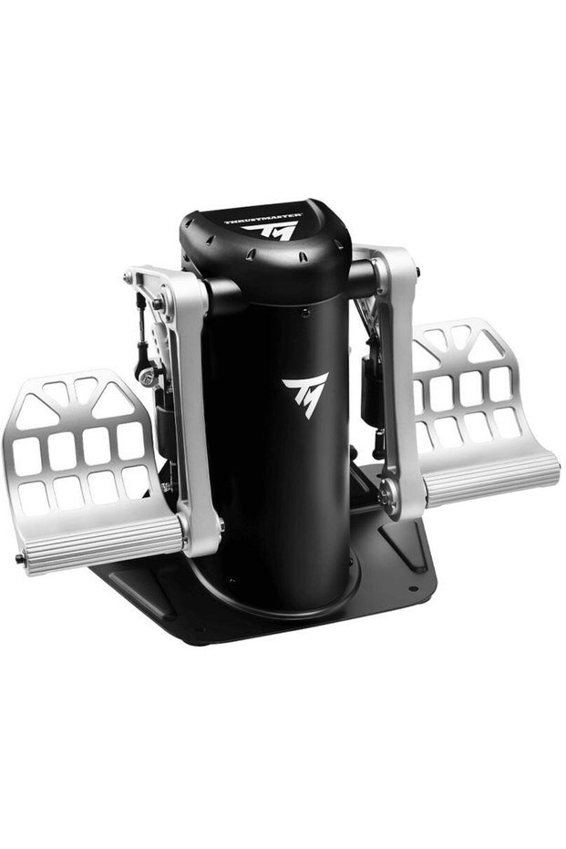 Black/Silver TPR Pendular Rudder Add-On Pedals