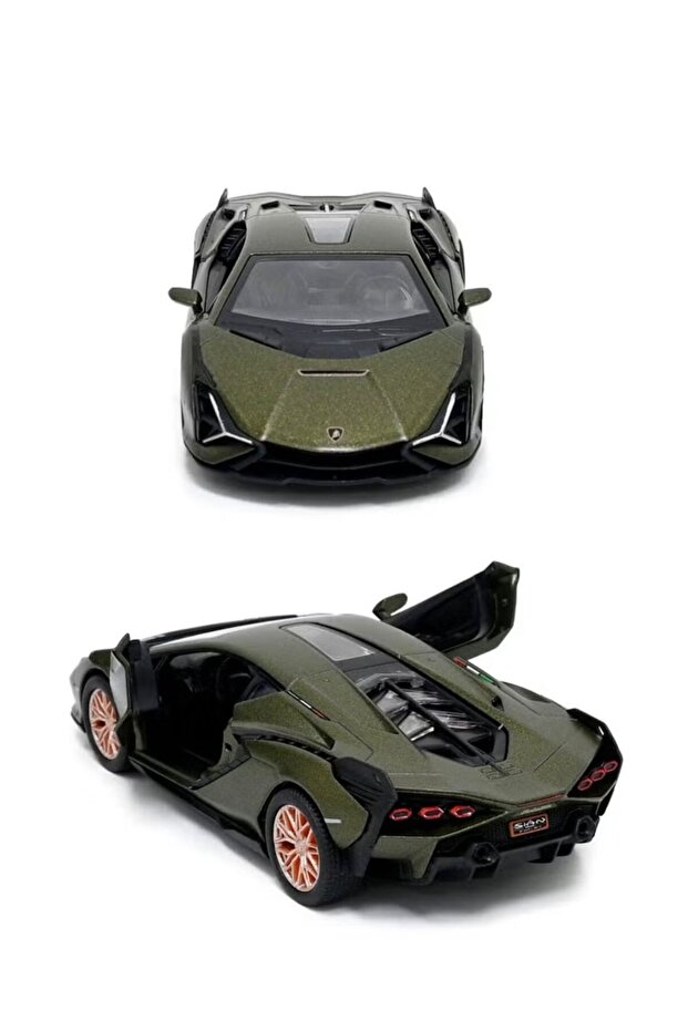 Lamborghini Sian FKP 37 Die Cast Metal Doors Openable Pull Back Action Toy Car
